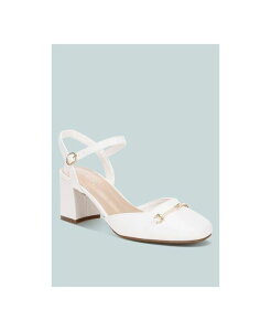 �����h�����O ���f�B�[�X �V���[�Y �T���_�� London Rag Women's Blitz Close Toe Buckled Sandals White polyurethane �z���C�g