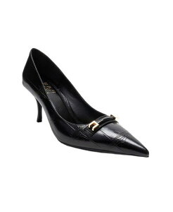 �v�����[�O�V���[�Y ���f�B�[�X �p���v�X Prologue Shoes Womens Poesy Pointed Toe Stiletto Pump Black print �u���b�N