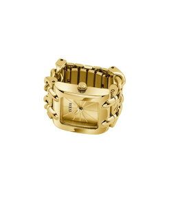 �Q�X ���f�B�[�X �A�N�Z�T���[ �r���v T�V���c GUESS Women's Gold-Tone Stainlessteel Analog Ring Watch 18mm Gold Tone �S�[���h