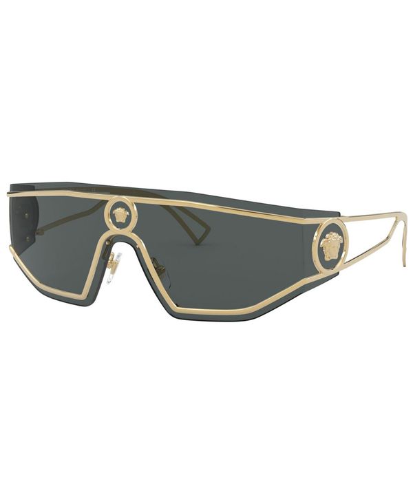 ヴェルサーチ メンズ サングラス・アイウェア アクセサリー Men's Sunglasses VE2226 45 GOLD GREY