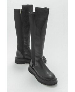 �v�����[�O�V���[�Y ���f�B�[�X �u�[�c�E���C���u�[�c Prologue Shoeshadow Knee High Boot (Women) Black faux leather �u���b�N