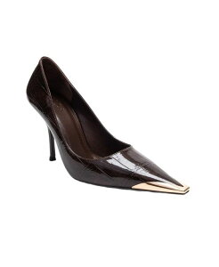 �v�����[�O�V���[�Y ���f�B�[�X �p���v�X Prologue Shoes women's Alvena Stiletto Pump Brown print �u���E��