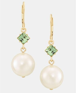 �J�[�� ���K�[�t�F���h ���f�B�[�X �A�N�Z�T���[ �s�A�X�E�C�������O KARLAGERFELD PARIS Crystal & Imitation Pearl Double Drop Earrings Lt/pas Grn �p�[��