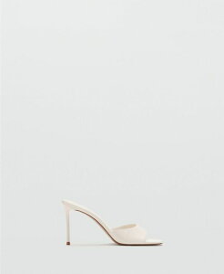 �}���S ���f�B�[�X �V���[�Y �T���_�� �q�[�� MANGO Women'stiletto Heel Sandals White �z���C�g