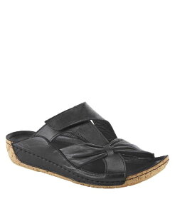 �X�v�����O�X�e�b�v ���f�B�[�X �V���[�Y �T���_�� ���U�[ Spring Step Women'style Gretta Leather Slide Sandal Black �u���b�N