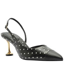 �A���b�c�H ���f�B�[�X �V���[�Y �p���v�X Arezzo Women's Meryl Mid Stiletto Pumps Black �u���b�N