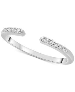 ���b�v�h ���f�B�[�X �A�N�Z�T���[ �����O Wrappediamond Cuff Ring (1/10 ct.w.) in 14k Yello white orose White Gold �z���C�g