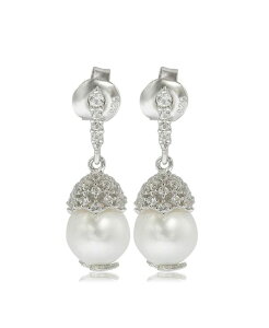 �X�[�W�[ �����B�A�� �j���[���[�N ���f�B�[�X �A�N�Z�T���[ �s�A�X�E�C�������O Suzy Levianew York Suzy Levian Sterling Pearl & Sapphire Crown Earrings White sapphire �z���C�g