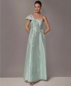�_�i �L������ �j���[���[�N ���f�B�[�X �g�b�v�X �����s�[�X �v�` �����V�����_�[ Donna Karanew York Petite One-Shoulder Ball Gown Skylight