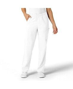 �E�B���N ���f�B�[�X �{�g���X �J�W���A���p���c �v�` Wink Petite W123 Unisex Multi-Cargo Scrub Pant White �z���C�g