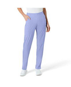 �E�B���N ���f�B�[�X �{�g���X �J�W���A���p���c �v�` Wink Petite W123 Flat Front Cargo Scrub Pant Ceil blue �u���[
