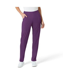 �E�B���N ���f�B�[�X �{�g���X �J�W���A���p���c �v�` Wink Petite W123 Flat Front Cargo Scrub Pant Eggplant