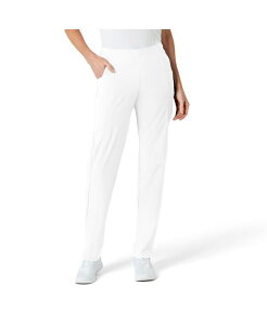 �E�B���N ���f�B�[�X �{�g���X �J�W���A���p���c �v�` Wink Petite W123 Flat Front Cargo Scrub Pant White �z���C�g
