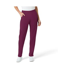 �E�B���N ���f�B�[�X �{�g���X �J�W���A���p���c �v�` Wink Petite W123 Flat Front Cargo Scrub Pant Wine ���C��