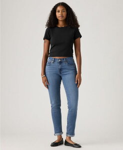 ���[�o�C�X ���f�B�[�X �{�g���X �f�j���p���c �W�[���Y Levi's Women's Relaxed Boyfriend Tape red Leg Jeans Lapis Gem