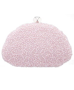 �j�i ���f�B�[�X �o�b�O Nina Hera Beaded Shell Shaped Small Clutchandbag Icy Pink �s���N