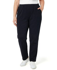�E�[�}�� �E�B�Y�C�� ���f�B�[�X �{�g���X �J�W���A���p���c �j�b�g Woman Within Women's Within 7-Day Knit Straight-Leg Pull-On Pants Black �u���b�N