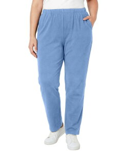 �E�[�}�� �E�B�Y�C�� ���f�B�[�X �{�g���X �J�W���A���p���c �j�b�g Woman Within Women's Within 7-Day Knit Straight-Leg Pull-On Pants French blue �u���[