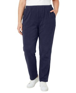 �E�[�}�� �E�B�Y�C�� ���f�B�[�X �{�g���X �J�W���A���p���c �j�b�g Woman Within Women's Within 7-Day Knit Straight-Leg Pull-On Pants Navy �l�C�r�[