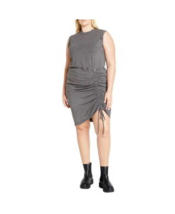 �V�e�B�[�V�b�N ���f�B�[�X �g�b�v�X �����s�[�X �v���X�T�C�Y CITY CHIC Plusize Ivy Wash Dressteel acid wash