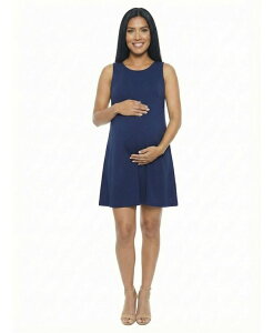 24 �Z�u���R���t�H�[�g ���f�B�[�X �g�b�v�X �����s�[�X �v���X�T�C�Y �}�^�j�e�B 24seven Comfort Apparel Women's and Plusize Maternity Round Neck Dress Navy �l�C�r�[