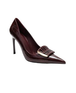 �v�����[�O�V���[�Y ���f�B�[�X �p���v�X Prologue Shoes Women's Guerni Stiletto Pump Burgundy print �o�[�K���f�B
