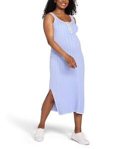 �}�U�[�t�b�h�}�^�j�e�B�[ ���f�B�[�X �g�b�v�X �����s�[�X �~�f�B �m�[�X���[�u Motherhood Maternity Women'sleeveless Nursing Henley Midi Dress Peacoat stripe �X�g���C�v
