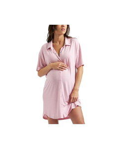 ���C�v�}�^�j�e�B ���f�B�[�X �A���_�[�E�F�A �i�C�g�E�F�A �V���c Ripe Maternity Dreamy Night Shirt in Dusty Pink - Comfy and Stylish Sleepwear Dusty pink �s���N