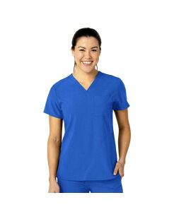 �E�B���N ���f�B�[�X �g�b�v�X �V���c V�l�b�N �v���X�T�C�Y Wink Plusize W123 Flex-n-Reach V-Neck Scrub Top Royal