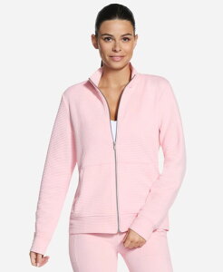 �X�P�b�`���[�Y ���f�B�[�X �A�E�^�[ �W���P�b�g�E�u���]�� Skechers Women's Go-Walk Ottoman Jacket - Cozy Fit Pink Sugar �s���N