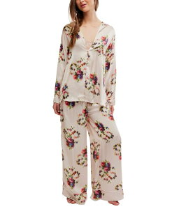 �t���[�s�[�v�� ���f�B�[�X �A���_�[�E�F�A �i�C�g�E�F�A Free People Women's Dreamy Days Pajama Set Antique Ivory �A�C�{���[