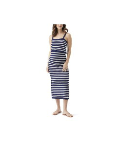 ���C�v�}�^�j�e�B ���f�B�[�X �g�b�v�X �����s�[�X �j�b�g Ripe Maternity Ripe Pointelle Knit Nursing Dress Navy / white �z���C�g