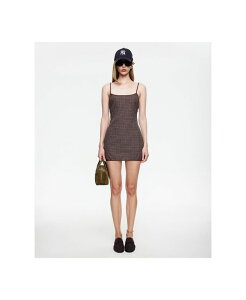 ���C�I�l�X ���f�B�[�X �g�b�v�X �����s�[�X �~�j �m�[�X���[�u Lioness Women's Voyage Sleeveless Mini Dress Chocolate Plaid �`���R���[�g