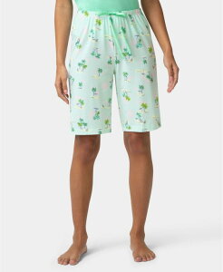 �q���[ ���f�B�[�X �A���_�[�E�F�A �i�C�g�E�F�A �V���[�g�p���c Hue Women's Bermuda Pajama Shorts Calm Under Palms