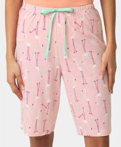 �q���[ ���f�B�[�X �A���_�[�E�F�A �i�C�g�E�F�A �V���[�g�p���c Hue Women's Bermuda Pajama Shorts Coral Blush �u���b�V��