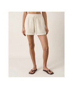 �p�N�g ���f�B�[�X �{�g���X �n�[�t�p���c�E�V���[�c �R�b�g�� Pact Women's Organicotton Coastal Double Gauze Curved Hem Short Cream �N���[��