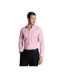 �`���[���Y�e�B���b�g �����Y �g�b�v�X �V���c Charles Tyrwhitt Men'spread Collar Dresshirt Light Pastel Pink �s���N