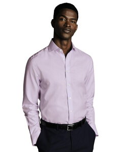 �`���[���Y�e�B���b�g �����Y �g�b�v�X �V���c Charles Tyrwhitt Men'slim-Fit Dresshirt Lilac purple �p�[�v��