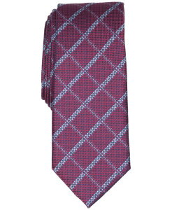 �A���t�@�j �����Y �A�N�Z�T���[ �l�N�^�C Alfani Men's Archer Plaid Tie Red ���b�h