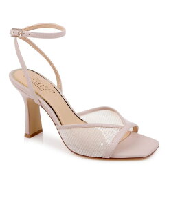 �W���E�F���_�O���C�~�V���J ���f�B�[�X �V���[�Y �T���_�� Jewel Badgley Mischka Women's Zaha Square Toe Dressandals Nude Matte