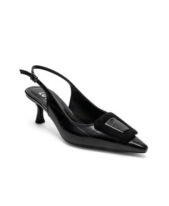 �v�����[�O�V���[�Y ���f�B�[�X �p���v�X Prologue Shoes Women's Dublin Buckle Stiletto Pump Black print �u���b�N