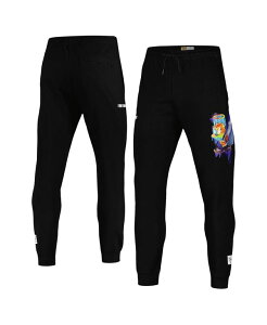�t���[�Y�}�b�N�X �����Y �{�g���X �J�W���A���p���c Freeze Max Men's Black Looney Tunes Tweety Bird Splatter Jogger Pants Black �u���b�N