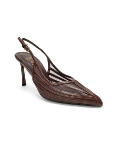 �v�����[�O�V���[�Y ���f�B�[�X �p���v�X ���b�V�� Prologue Shoes Women's Eleana Slingback Mesh Stiletto Pump Brown �u���E��