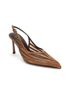 �v�����[�O�V���[�Y ���f�B�[�X �p���v�X ���b�V�� Prologue Shoes Women's Eleana Slingback Mesh Stiletto Pump Cognac