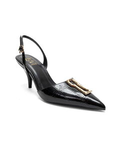 �v�����[�O�V���[�Y ���f�B�[�X �p���v�X Prologue Shoes Women's Yvella Buckle Pointed Toe Stiletto Pump Black print �u���b�N