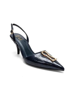 �v�����[�O�V���[�Y ���f�B�[�X �p���v�X Prologue Shoes Women's Yvella Buckle Pointed Toe Stiletto Pump Navy print �l�C�r�[