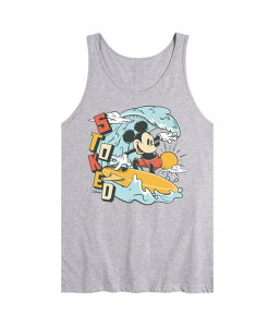 �G�A�E�F�[�u�X �����Y �g�b�v�X T�V���c �m�[�X���[�u AIRWAVES Men's Disney Mickey Surf Stoked Sleeveless Tank Top Gray �O���[