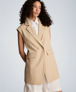�P�l�X�R�[�� ���f�B�[�X �g�b�v�X �V���c �~�j�����s�[�X �~�j �x�X�g Kenneth Cole Women's Button-Front Vest Mini Dress with Faux Shirtaupe �g�[�v