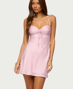�A�f�B�N�e�b�h ���f�B�[�X �g�b�v�X �����s�[�X �~�j �T�e�� Edikted Women's Christina Satin Effect Mini Dress Light-pink �s���N