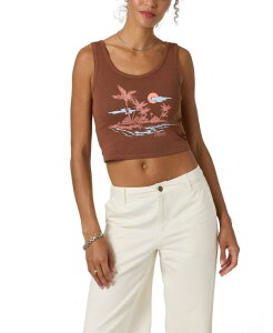 �I�j�[�� ���f�B�[�X �g�b�v�X �V���c �R�b�g�� O'Neill Women's Cotton Motu Scoop Neck Tank Top Coconut Brown �u���E��